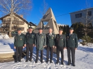 Ribniški veterani s predsednikom OZVVS Kočevje (od leve: Franc Rus, Rudolf Gregorič, Anton Vovko, Marko Košir, Jože Arko in Dušan Nosan)