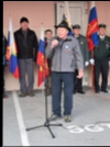 Pozdravni nagovor gostitelja Janeza Koselja udeležencem pohoda