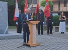 Slavnostni govornik mag. JAnko Boštjančič, direktor Parka vojaške zgodovine Pivka