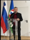 Lado Orel, predsednik Nadzornega odbora, med napovedjo.