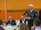 Predsednik ZVVS Ladislav Lipič nagovarja Zbor veteranov OZVVS Ribnica 